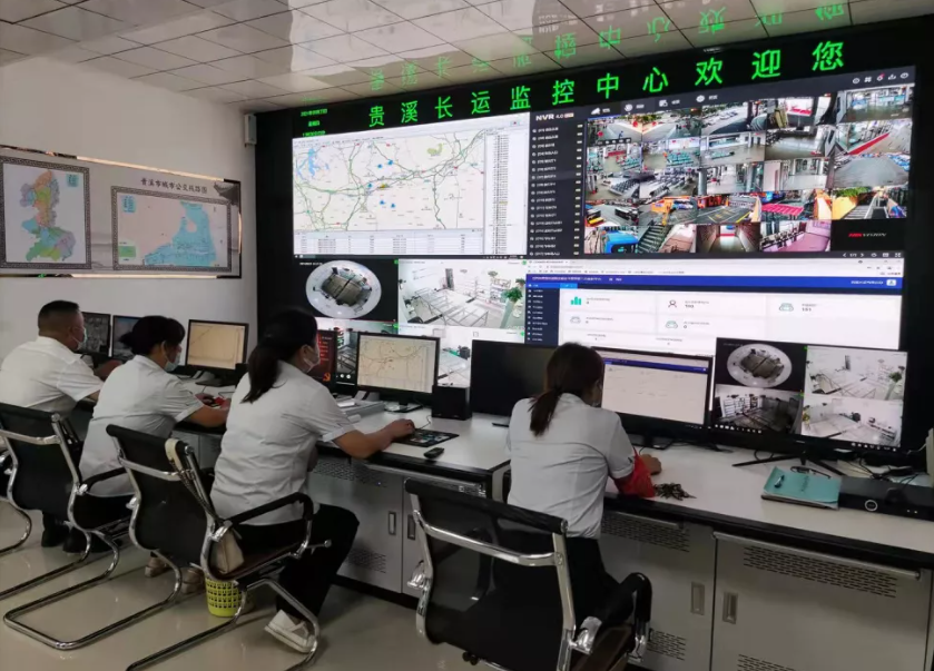 鷹潭長(zhǎng)運(yùn)：貴溪公司監(jiān)控中心、候車大廳全彩LED顯示屏正式投入使用