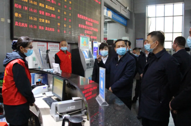一線報(bào)道 || 九江市委常委、宣傳部部長孫金淼督查九江長途汽車站文明創(chuàng)建工作